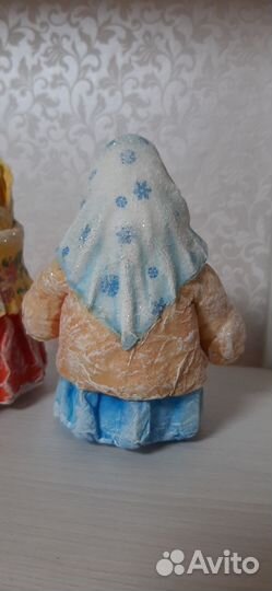 Ватные елочные игрушки