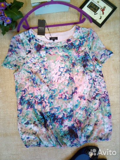 Футболка женская блузка 48 новая Papaya Англия