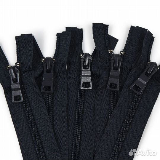 Молния витая т7 2 замка 100см (233 т.синий), 10 шт