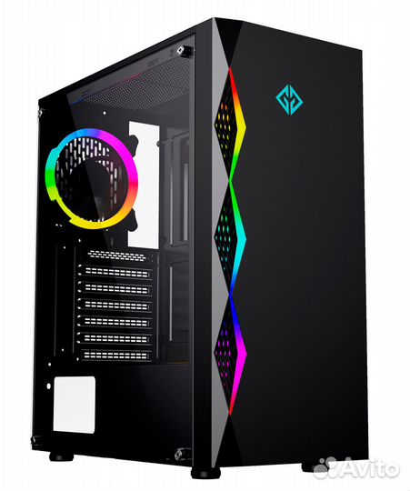 Корпус ATX gmng OGC-G110, Midi-Tower, без бп, черный