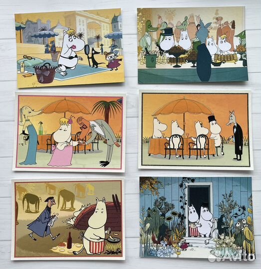 Финские открытки с Муми-троллями