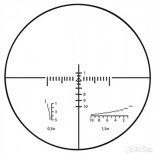 Прицел оптический по 4x17 сетка для 5,56мм 5,45мм