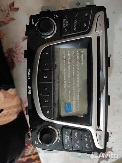 Штатная магнитола Hyundai solaris