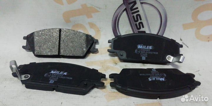 Колодки тормозные передние новые accent getz