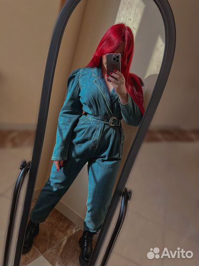 Джинсовый комбинезон