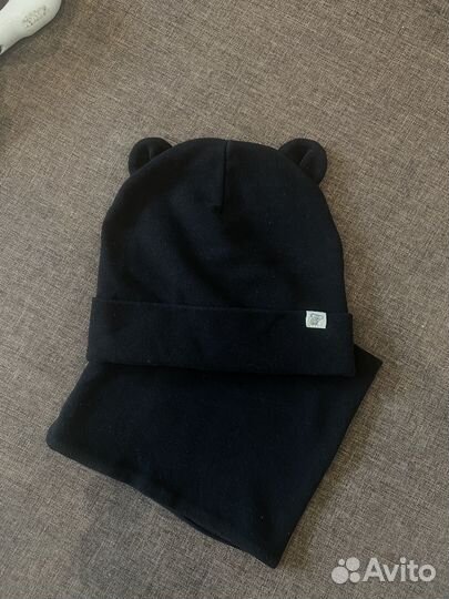 Шпка и снуд демисезонные р44-46 6мес-1.5 года