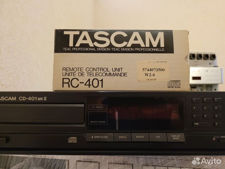 Tascam cd 401 mk2 + пульт оригинал