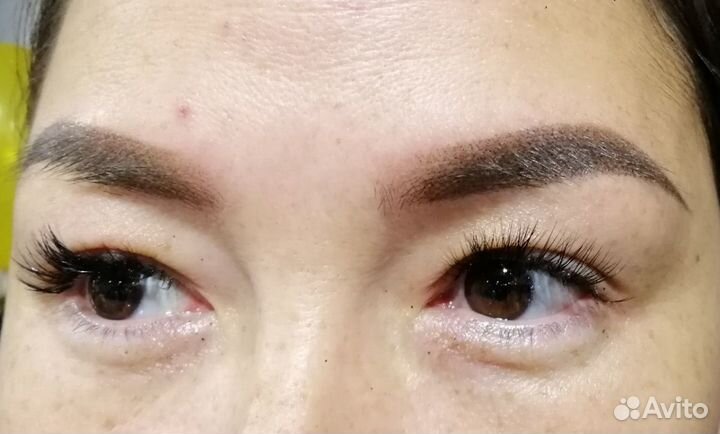 Татуаж бровей, микроблейдинг, волоски, пудровые бр