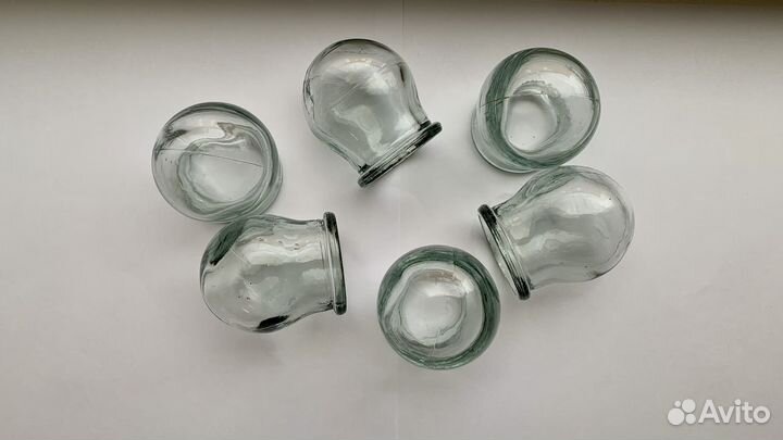 Стеклянные банки медицинские для массажа