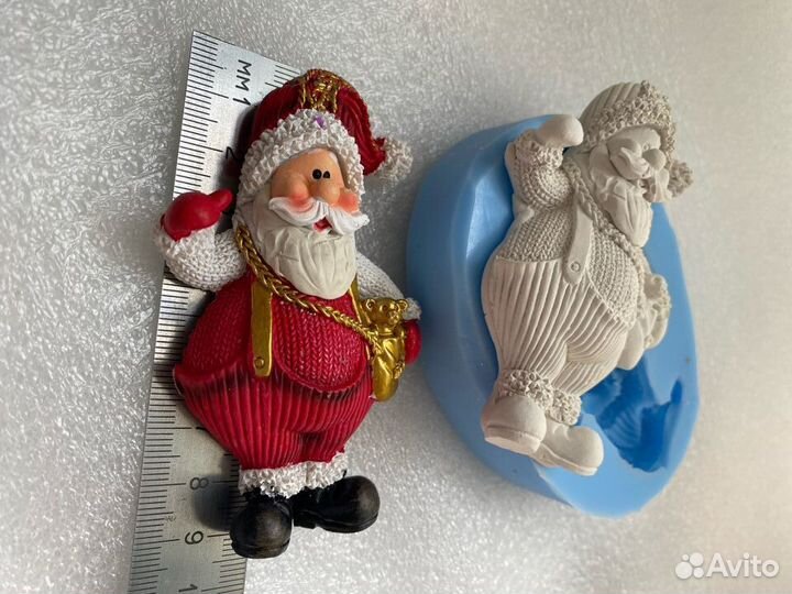 Силиконовый молд Дедушка Мороз или Санта Клаус