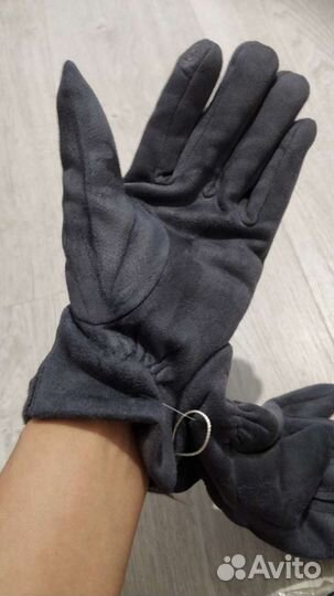 Новые Перчатки мужские ткань велюр