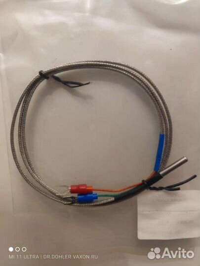 Термопара тип К 4*30мм 1метр 0 +600 градусов 17шт