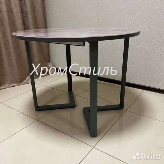 Круглый кухонный раздвижной стол 