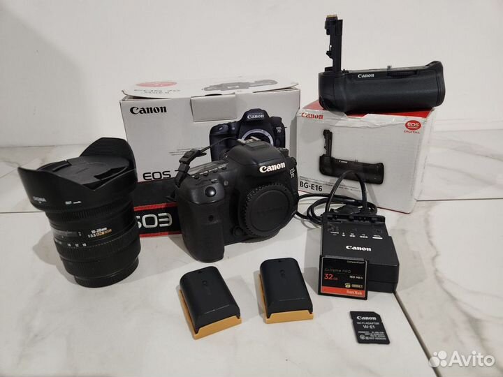 Фотоаппарат Canon 7D Mark II + Sigma 10-20 f 3.5