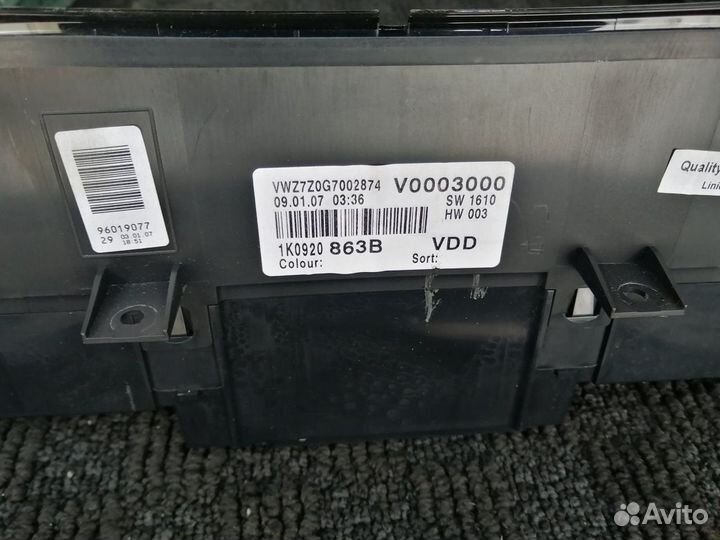 Щиток Панель Приборов Гольф плюс 1.9 тди