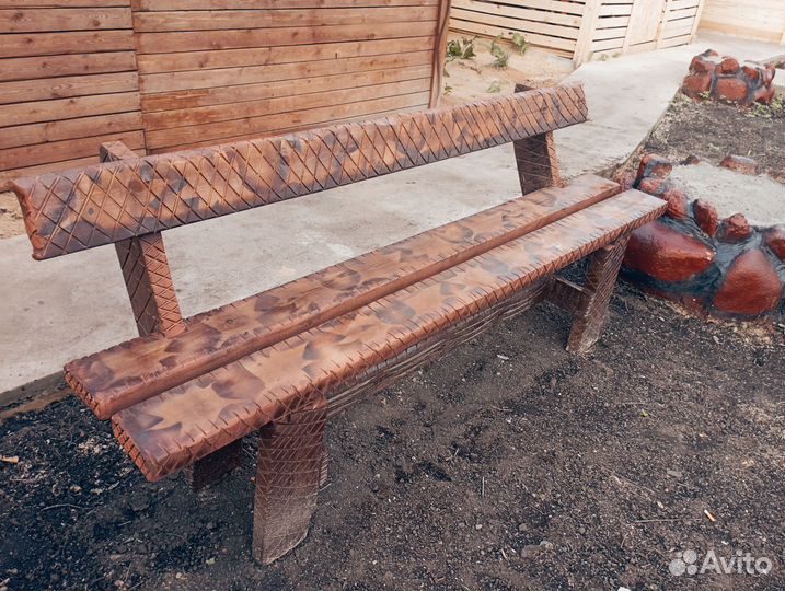 Скамейка садовая деревянная