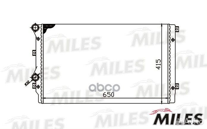 Радиатор (механическая сборка) audi A3 / VW GOL