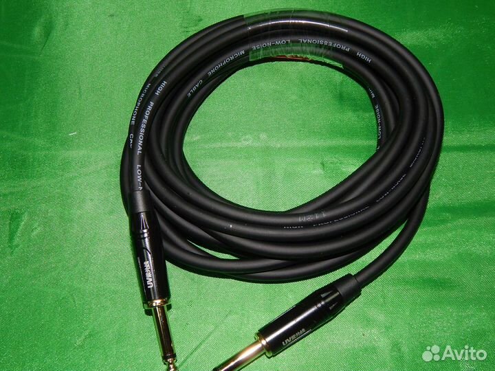 Кабель 5метров jack-jack 6,5мм на 6,5мм(джек-джек)