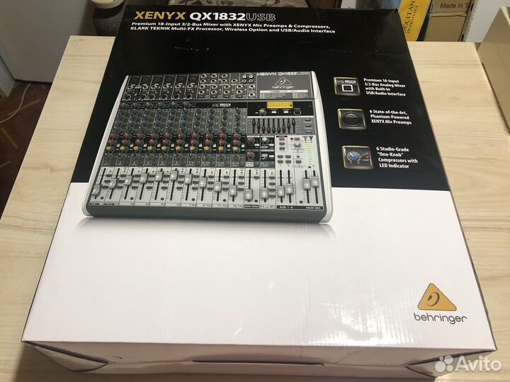 Микшерный пульт Behringer qx1832usb новый