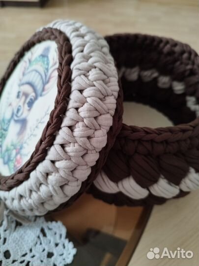 Вязаная шкатулка