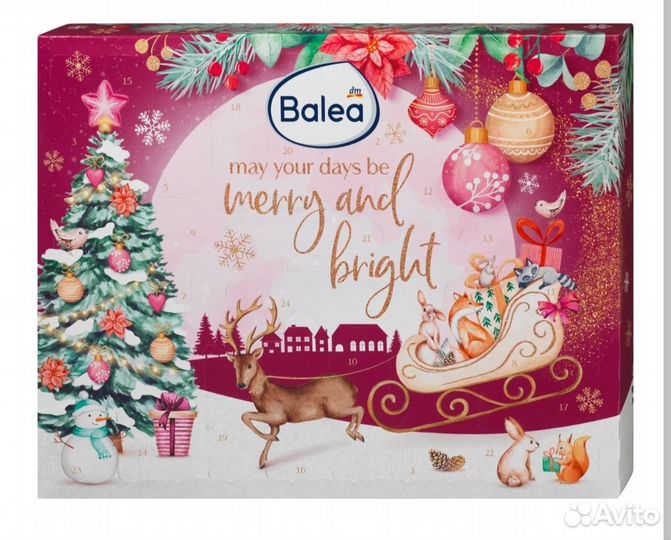 Огромный Адвент календарь Balea новый 2023