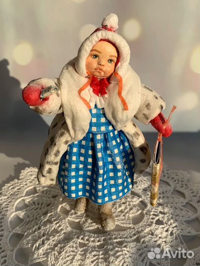 Ватные елочные игрушки СССР