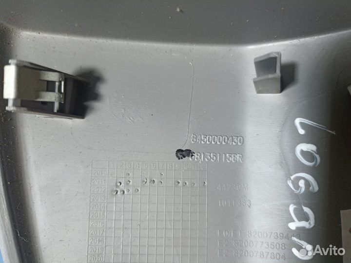 Накладка торпедо левая Renault Logan 1 1.4 K7J710