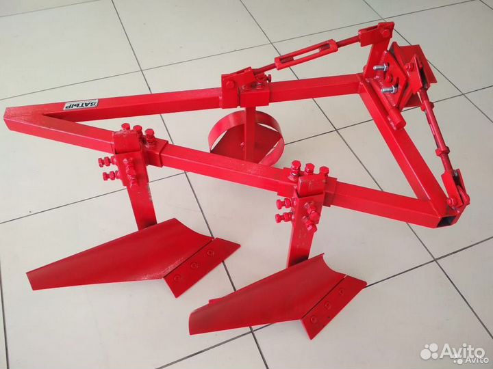 Плуг двухкорпусный для минитрактора