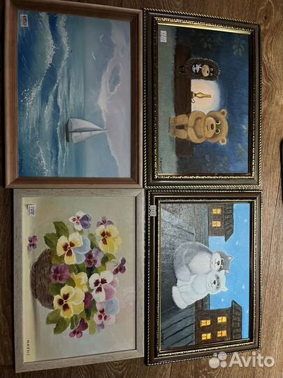 Интерьерная картина маслом оргалит