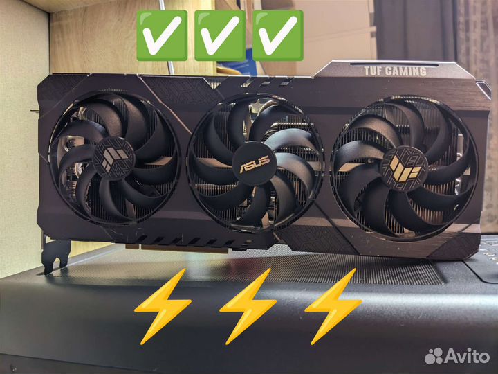 Asus TUF RTX 3080 видеокарта мощнейшая