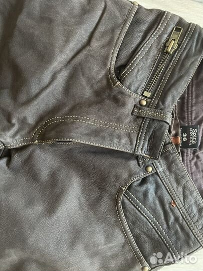 Мотоштаны кожаные женские