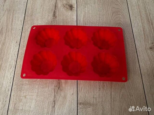 Форма для выпечки силиконовая на 6 формочек
