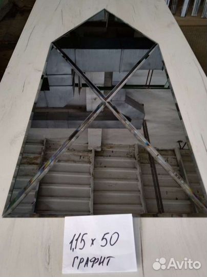 Зеркало фацетное графит