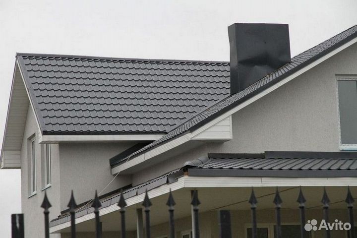 Металлочерепица Монтеррей Серый графит 7024