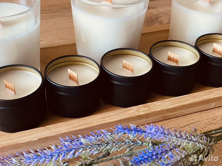 Свечи ручной работы из натурального воска