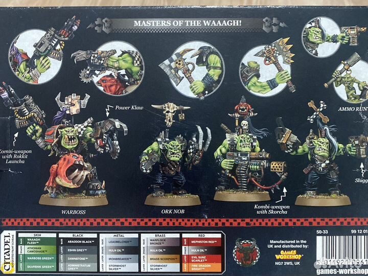 Warhammer 40000 Warboss Grukk's Boss Mob