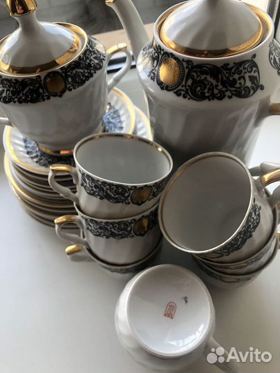 Сервиз кофейный Рижский костяной фарфор