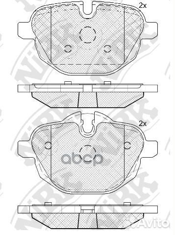 PN0546-nibk колодки дисковые задние BMW E60/E6