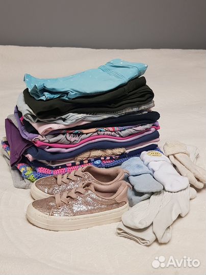 Пакет вещей на девочку 110-116р Б/У