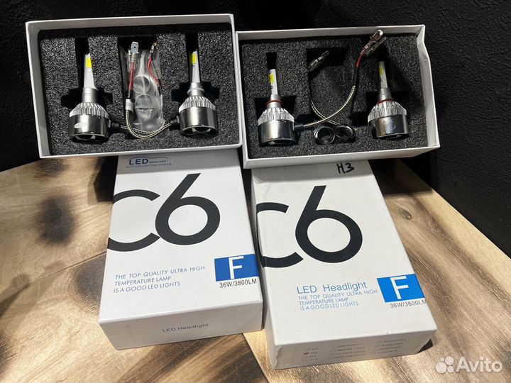 Светодиодные лампы C6 h1 h3