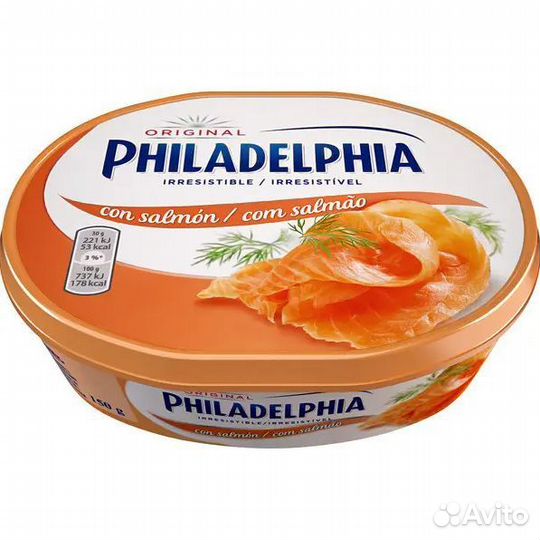 Сыр Филадельфия лосось 175 гр