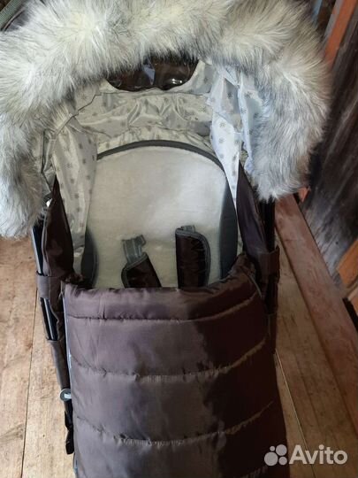 Детские зимние санки на колесах