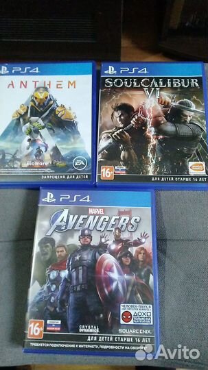 Игры PS4 Control, Avengers, Need for Speed и т.д