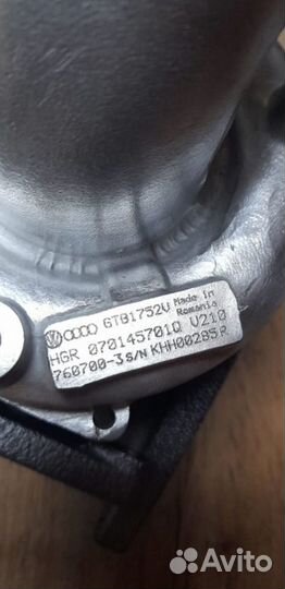 Турбина VW Touareg 2.5TDI BPD/BPE174 hp 760700