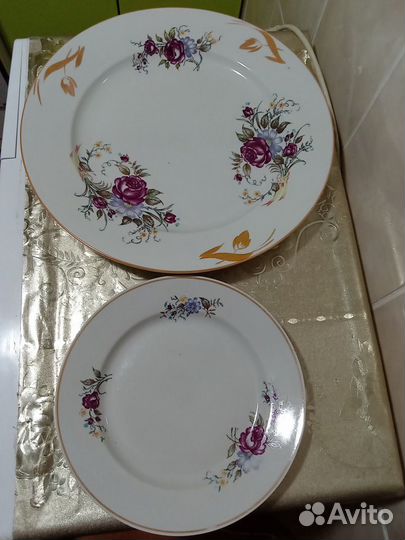 Тарелки, селедочница дулево, СССР