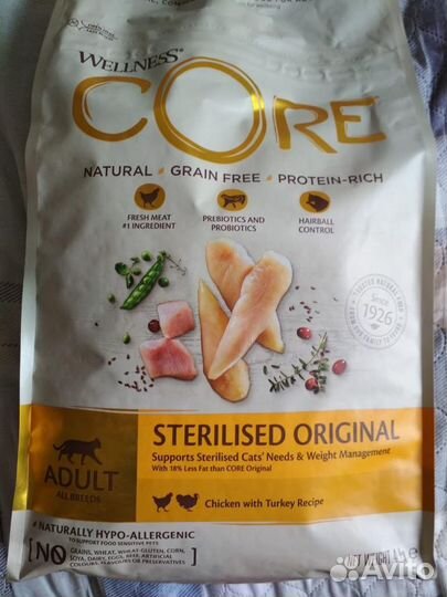 Корм для кошек и котят беззерновой Wellness Core