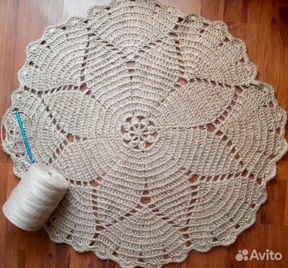 Коврик из джута