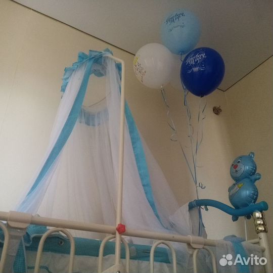 Детская кроватка 2в1(с люлькой)