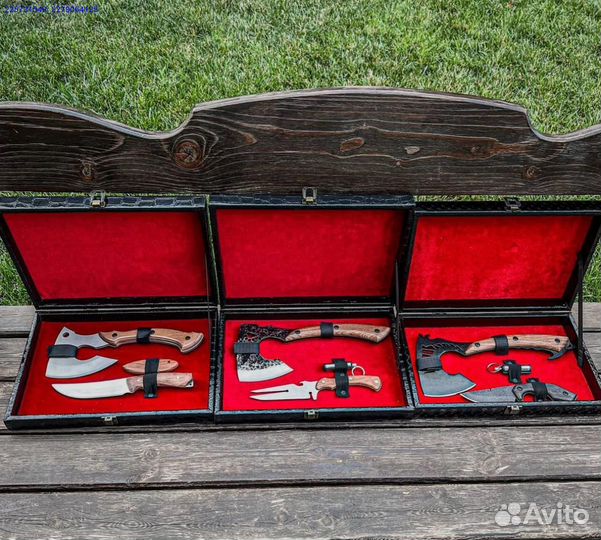 Топор нож подарочный футляр (Арт.37616)
