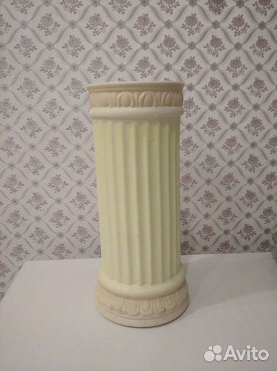 Ваза колонна с японской сакурой и иероглифами